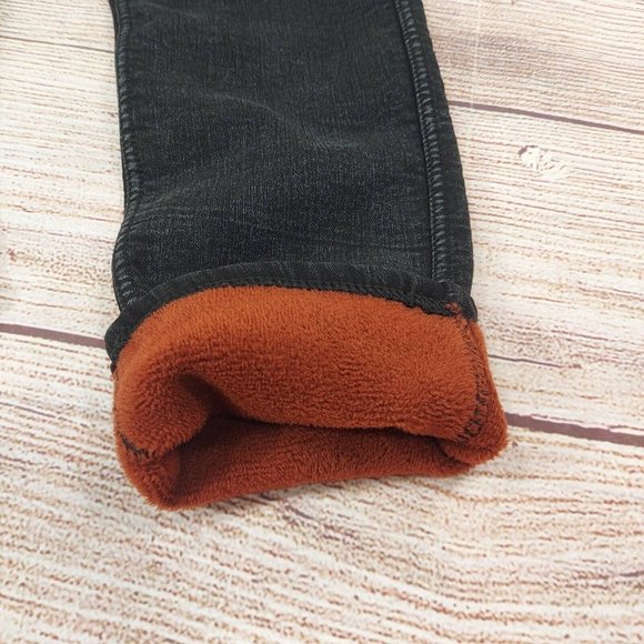 Women's Elastic Warm Legging High Waist Stretch Skinny Slim Fit Pants Black - Picture 9 of 15